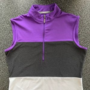 JoFit color block purple, gray and white size Small